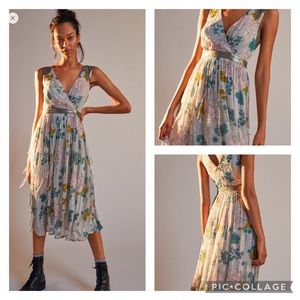 Sylvia Beaded Fringe Midi Dress - Size 0 BNWT